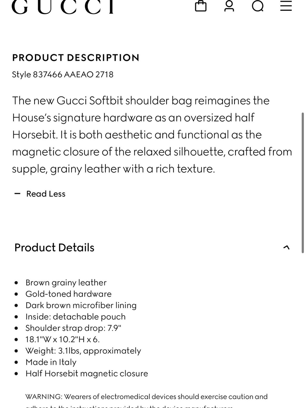 Gucci Softbit maxi - Picture 12 of 12
